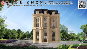 欧式别墅外观首层184平方米图纸编号A790