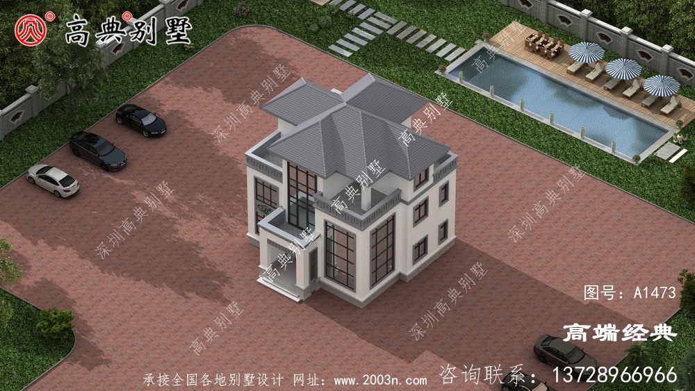 灞桥区农村三层别墅自建房