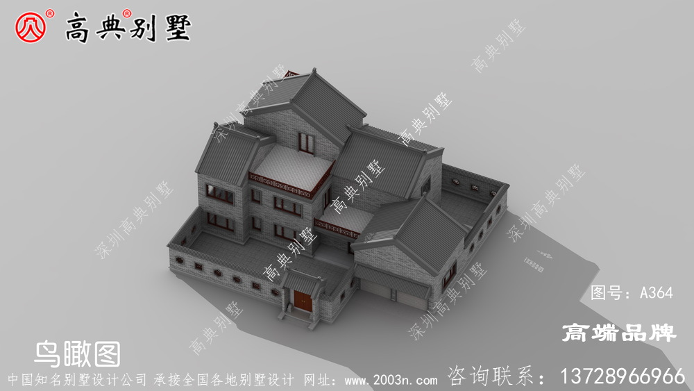 农村2层半房屋设计图居住舒适这也是很多人建别墅的初衷