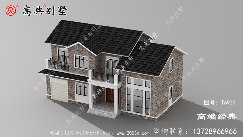 一款户型周正简约的别墅,施工没什么难度