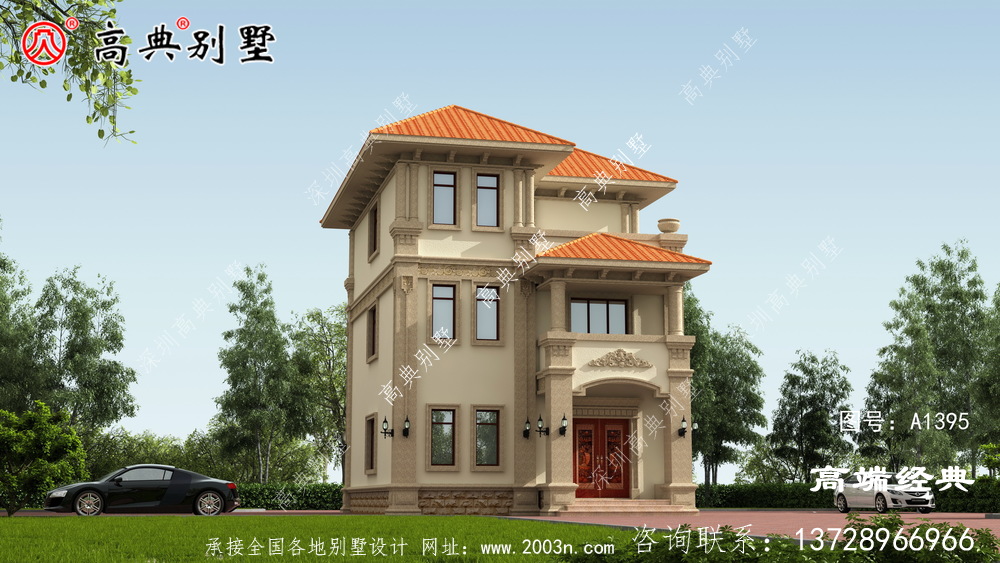 集宁市农村三层最简单小楼房，大户型设计图，太心动了！