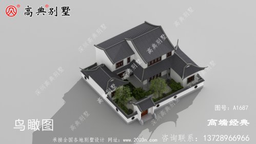 农村中式风格自建别墅案例，有庭有院才是家