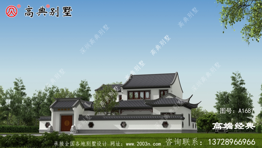 农村中式风格自建别墅案例,有庭有院才是家