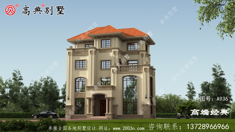 简欧四层别墅，设计相当大气