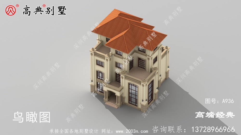 简欧四层别墅，设计相当大气