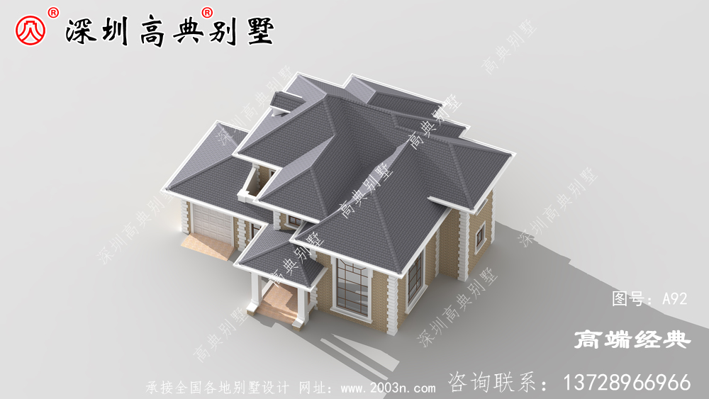 农村简单二层自建房，房子美观实用，你也来建一栋吧