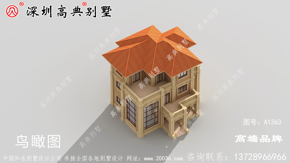 自建别墅设计图，外观和室内布局都比较适合建在农村