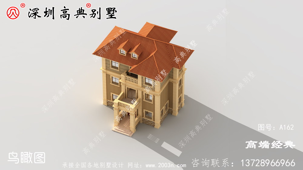 乡村三层别墅设计图,自从建了这栋房子后,村里的人都找我要图纸。