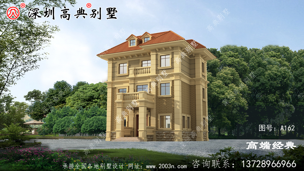 乡村三层别墅设计图,自从建了这栋房子后,村里的人都找我要图纸。
