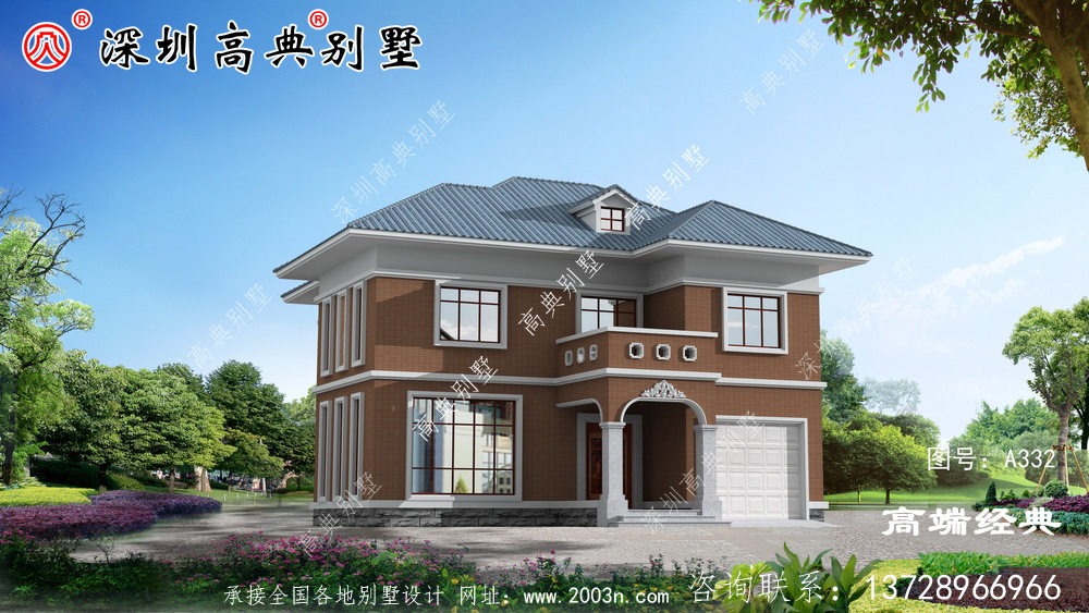 157平米普通农村建房设计图,造型完美,农村建房的明确选择