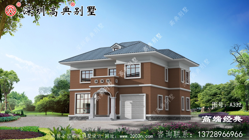 157平米普通农村建房设计图,造型完美,农村建房的明确选择