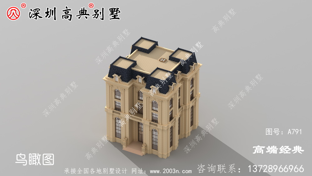 简单大气的五层别墅的设计图,看完了我也想回家盖房子了。