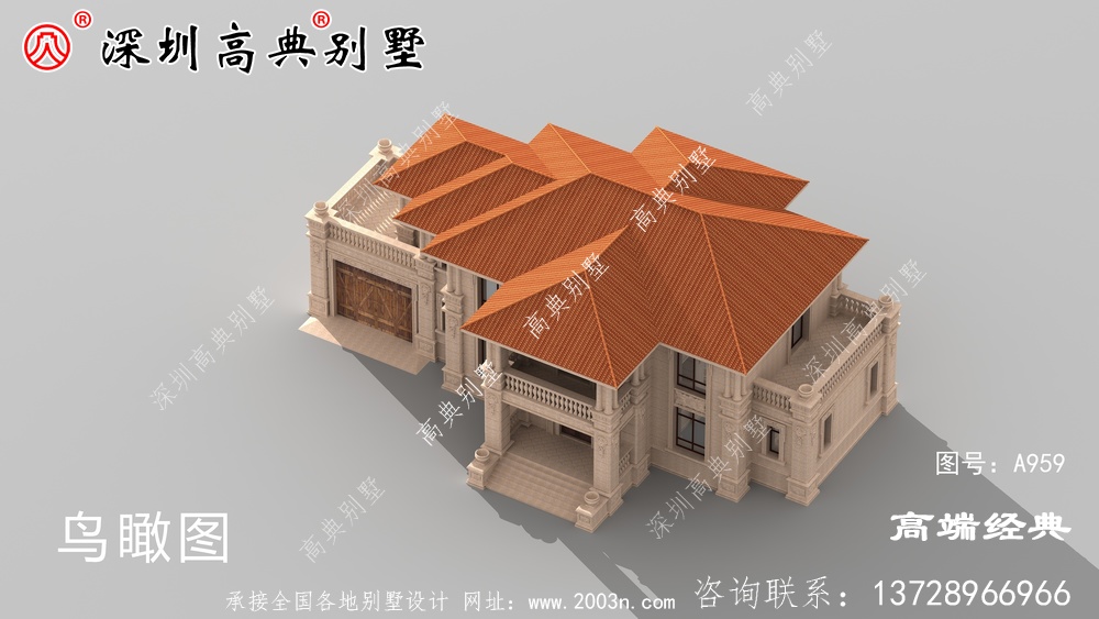 有阳台二层楼房设计图,建一栋在村里倍有面,这别墅才配得上您的身份