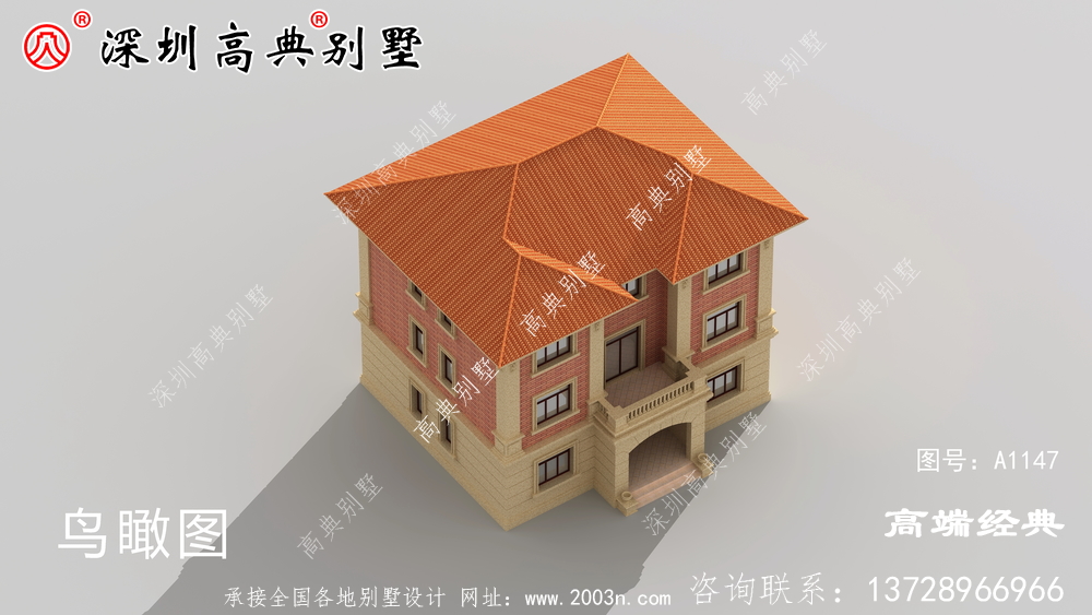 149平方米三层欧式别墅图,回乡盖房子好选择。