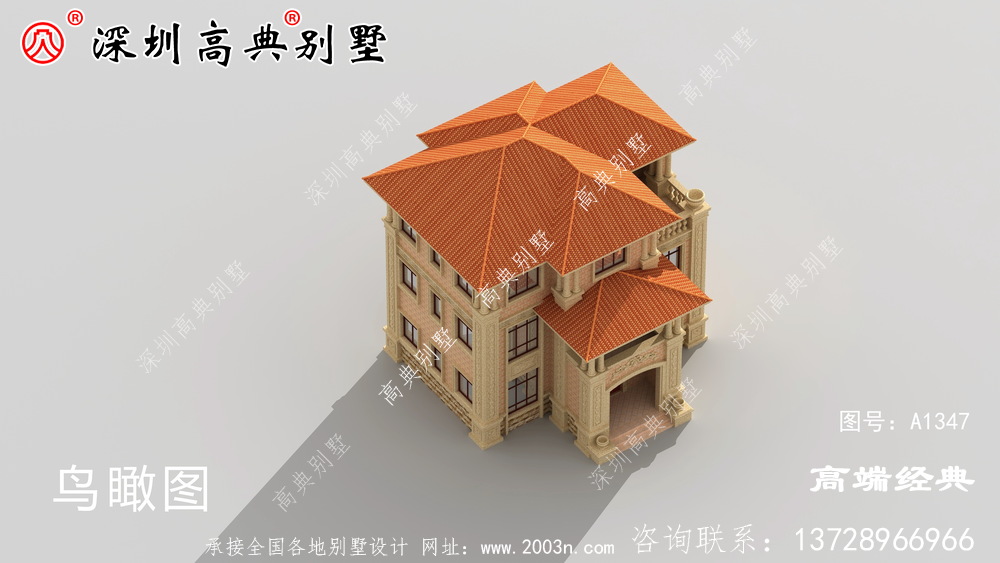 农村自建三层楼图,新颖大气