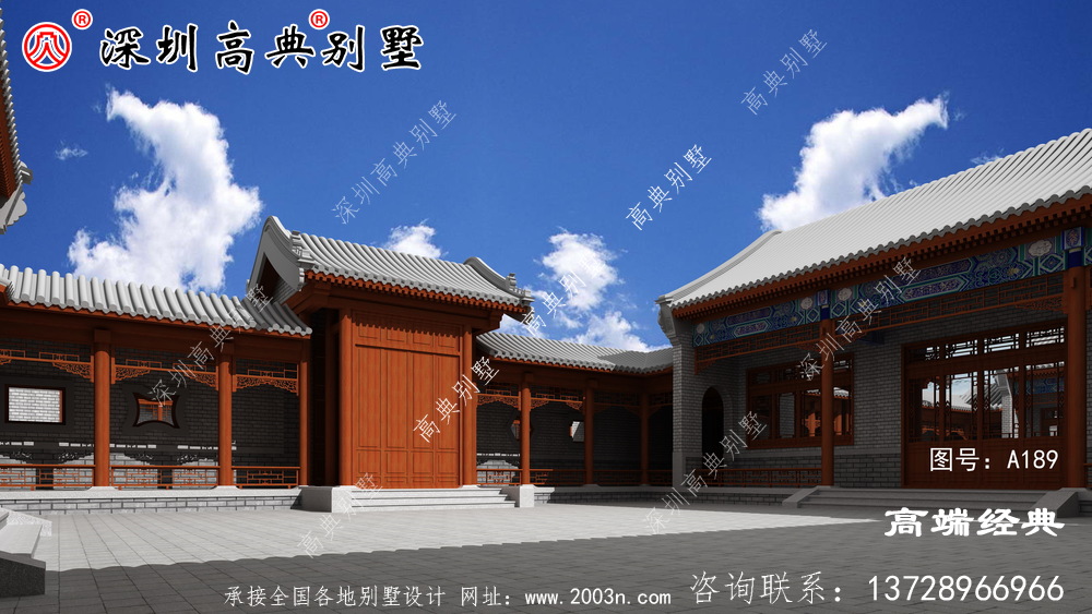 新款二层中式别墅图,看过的都说好,住上肯定发大财