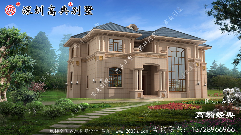 乡村三层自建房效果图,经济实用,保证眼前一亮。