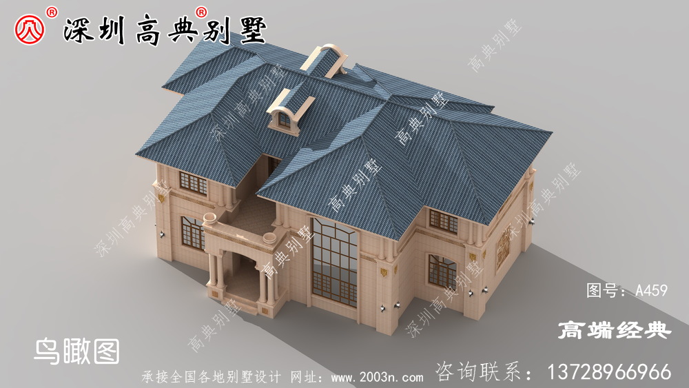 乡村三层自建房效果图,经济实用,保证眼前一亮。