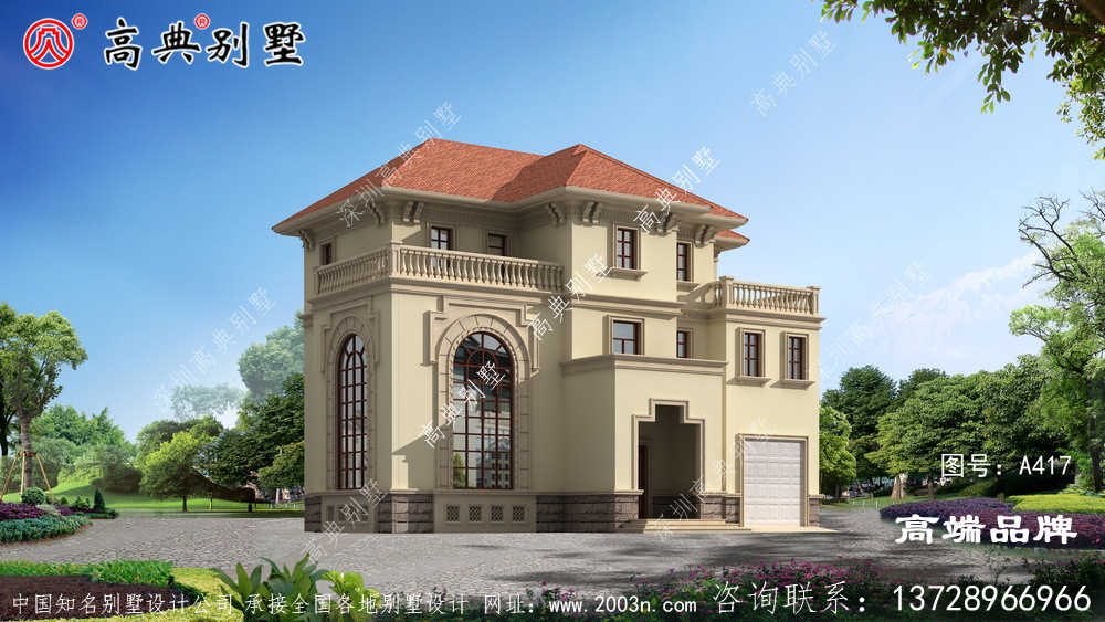 层次感丰富 ，花瓶围栏衬托，整体造型古典