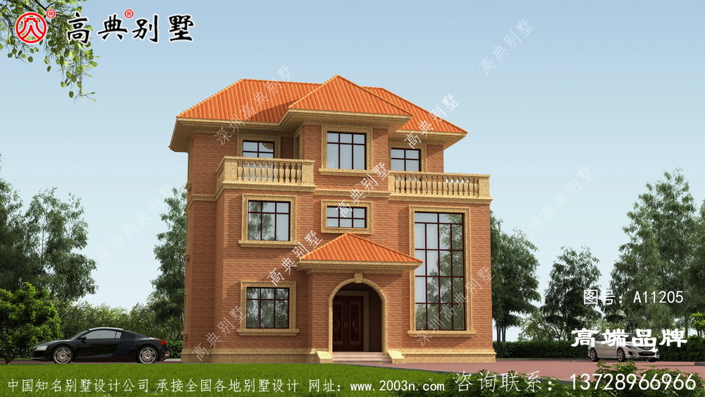 想要在一排平房中突出,就在村里建个三层别墅