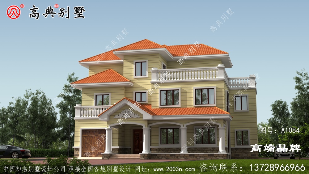 如今农村建房不再局限于以前款式,更多的是现在这种风格