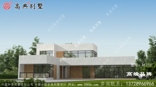 老家建房选两层简约现代风格，方便打扫居住空间也正好