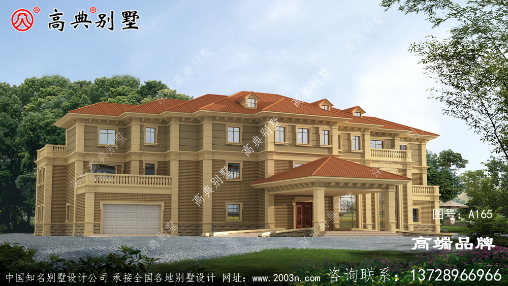 乡村三层户型方案 ，外观效果让您看得一清二楚