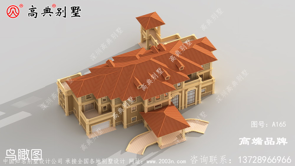 乡村三层户型方案 ，外观效果让您看得一清二楚