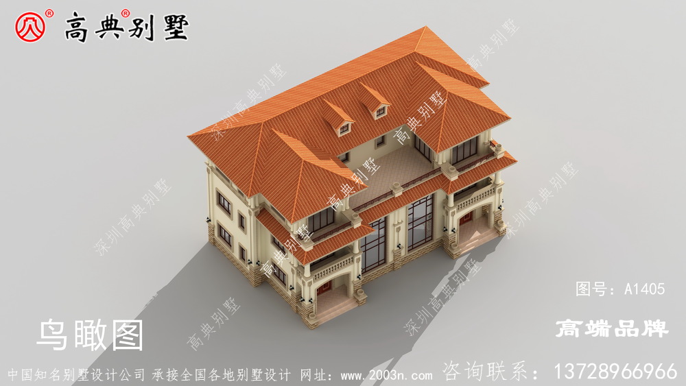 兄弟建双拼三层别墅,不仅有面子,还能更好的照顾我们的父母