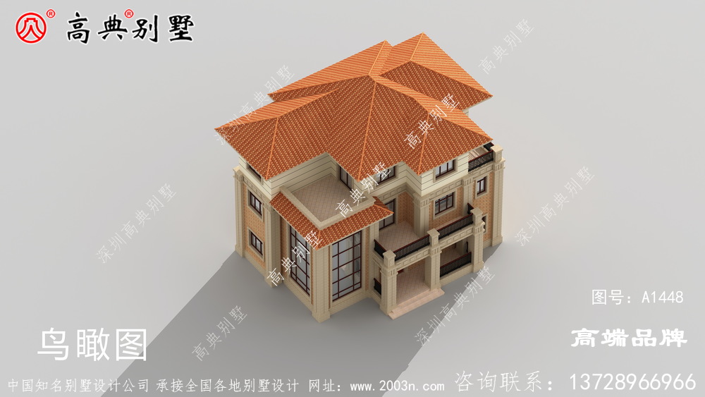 美观大方的三层别墅,建在乡下最好不过
