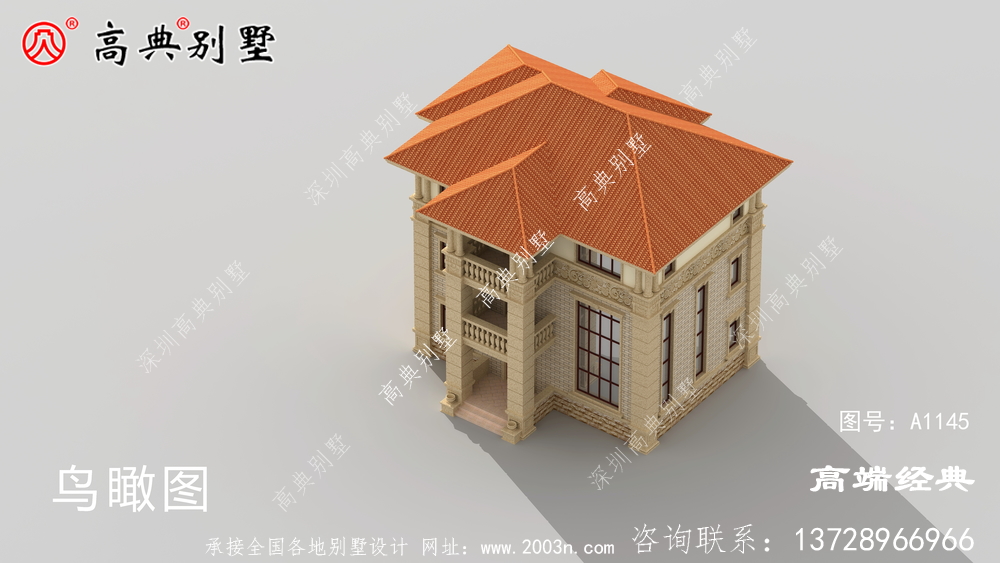 这款欧式别墅设计图,不仅仅是实用,而且还很美观。